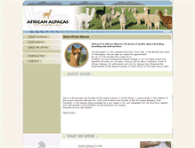 Tablet Screenshot of africanalpacas.co.za